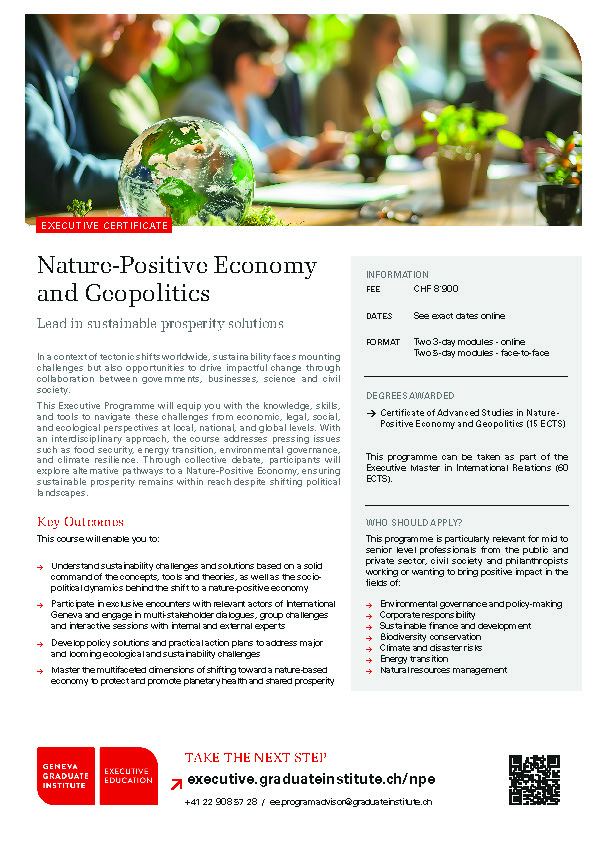 Nature-Positive Economy and Geopolitics flyer thumbnail