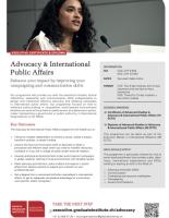 Advocacy and International Public Affairs