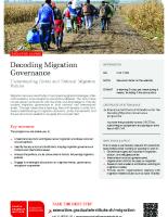 Decoding Migration Governance