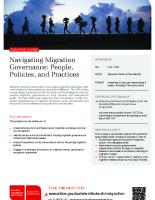 Navigating Migration Governance: People, Policies and Practices