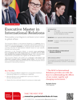 Executive Master in International Relations flyer thumbnail